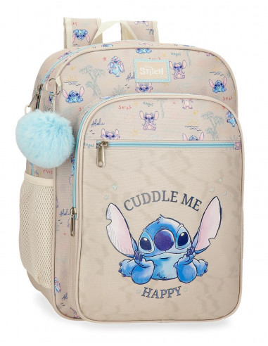 MOCHILA 38CM. STITCH CUDDLE ME HAPPY